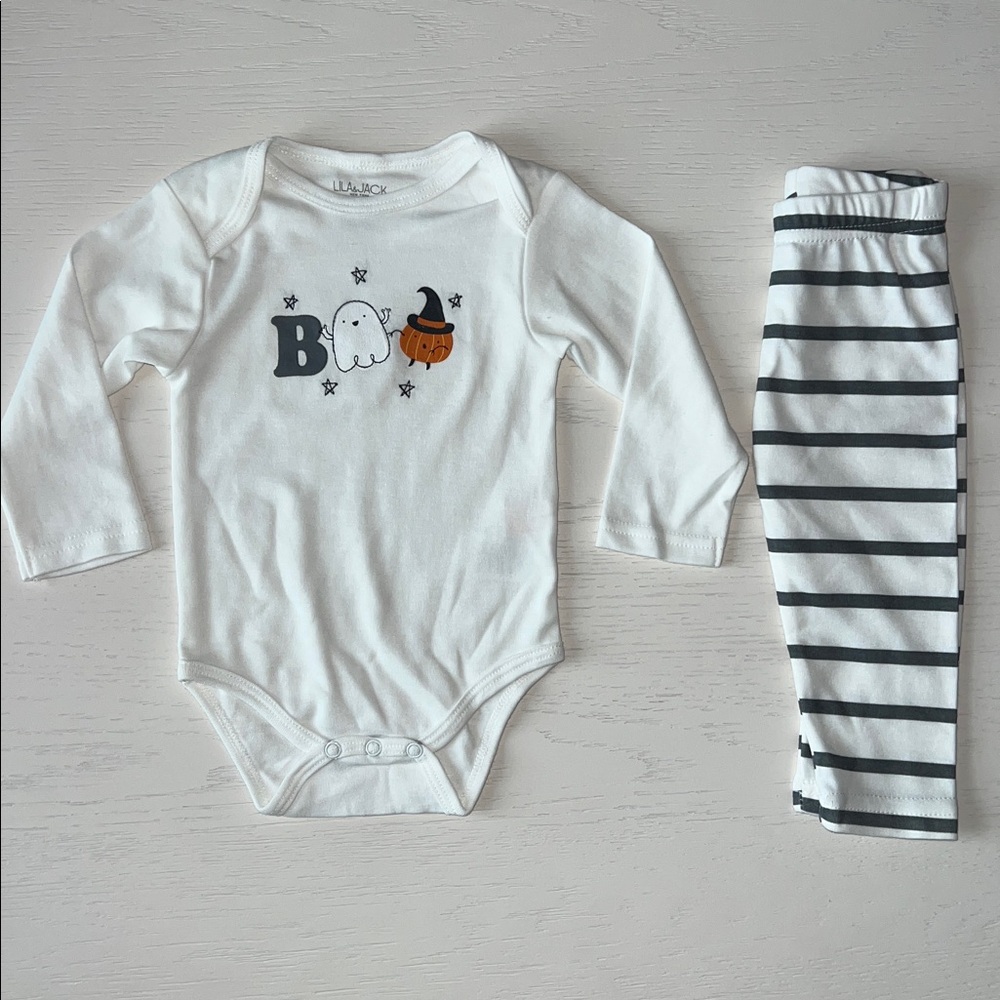 🎃 Lila & Jack Halloween 2 Piece Set 3-6 6-9 9-12 months